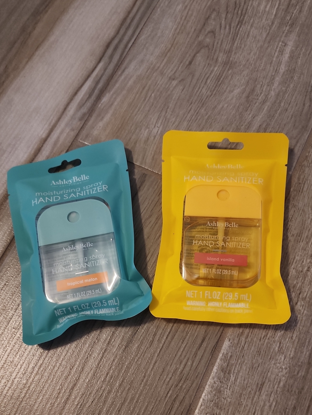 NWT Ashley Belle Hand Sanitizers (Tropical Melon, Island Vanilla)
